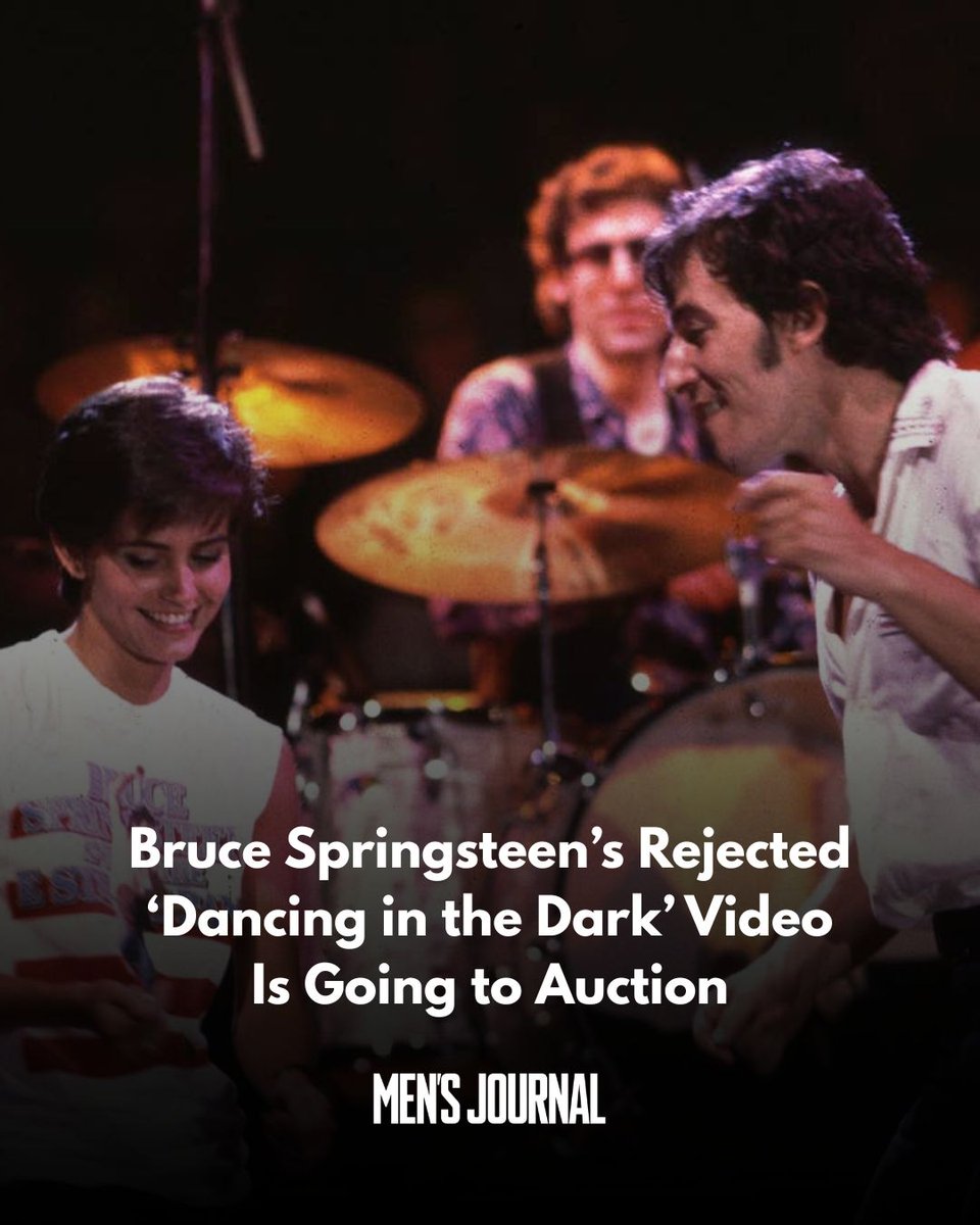 MensJournal's tweet photo. Before Bruce Springsteen’s “Dancing in the Dark” became one of the defining music videos of the MTV era, there was a very different version. https://t.co/fkF1J7mWRM https://t.co/Kr5AKpZN3Y