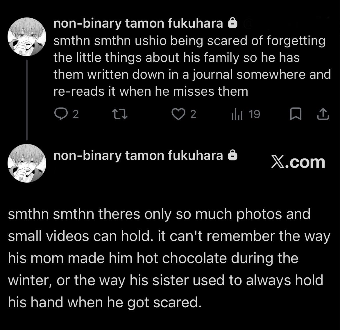 cosmicalflowerz's tweet photo. sharing a thought i had about ushio on my priv ^^ https://t.co/WCqnDULloe