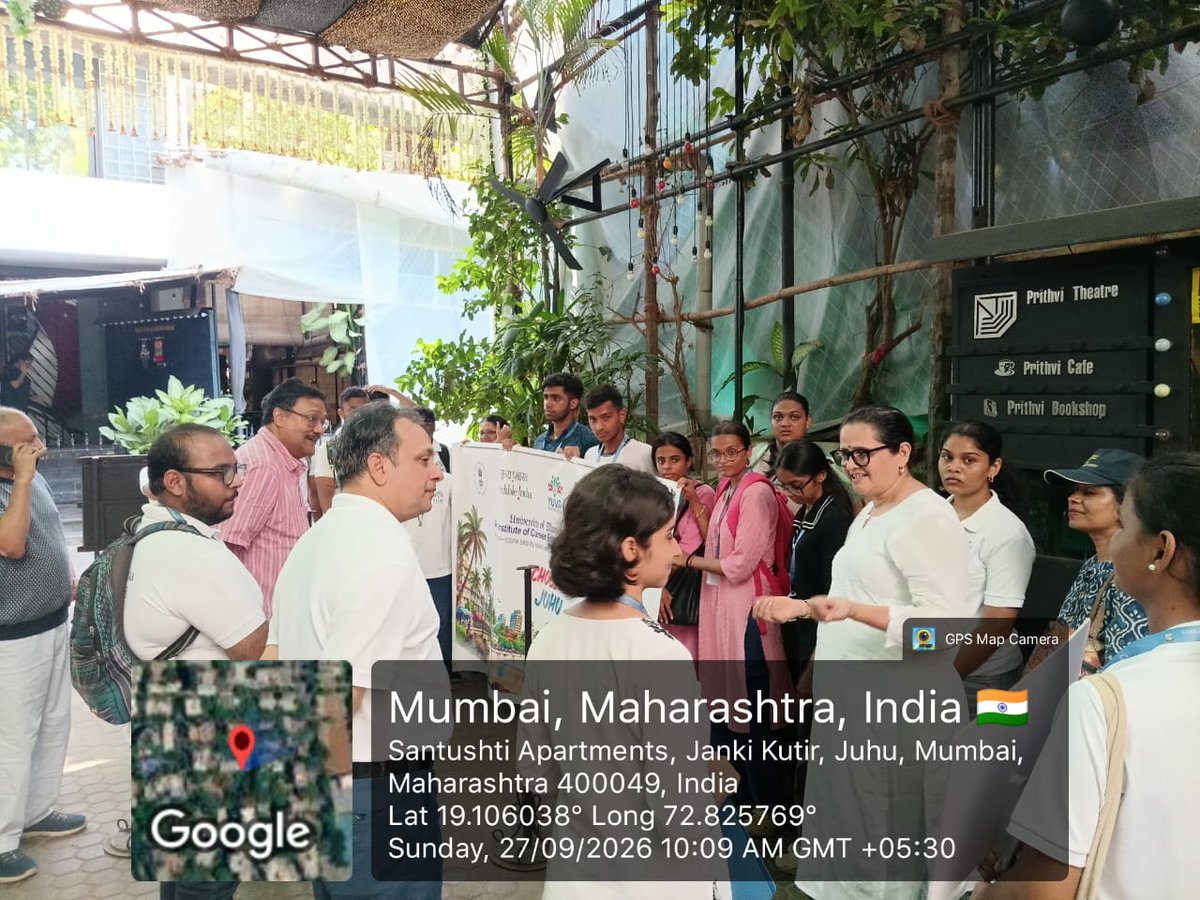 IndiatourismM's tweet photo. Celebrating #WorldTourismDay2026 with a Heritage Walk through Juhu! Indiatourism Mumbai supported GICED, University of Mumbai, in exploring Juhu’s rich cultural and architectural heritage with 20 participants.
#Indiatourism #Mumbai #Juhu #HeritageWalk #IncredibleIndia https://t.co/M1petE8O5u