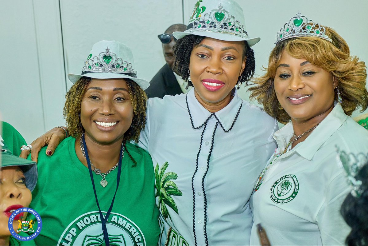 Ladyfatimabio's tweet photo. I am an SLPP member, with a track record of commitment, service, and loyalty to our great party.

It was a true honour to stand among the remarkable women of our party as we celebrated the North America Women’s Council. Women remain a powerful force within the SLPP, contributing their voices, strength, ideas, and dedication to the continued growth of our party and our nation.

I am proud to be part of this family and to celebrate the sisterhood, resilience, and leadership of our women across North America and beyond.

Together, we continue to build, serve, and strengthen the values that unite us. 🇸🇱💚

One Country, One People.

FMB