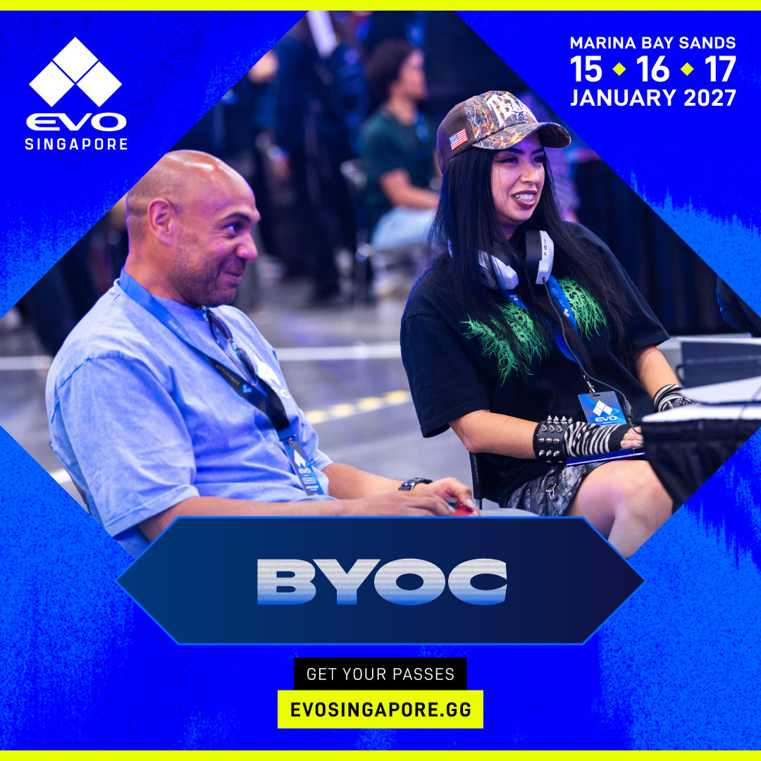 evosingapore's tweet photo. Play alongside your friends at the community run tournaments at Evo Singapore BYOC

Get your Passes 🔗 https://t.co/1hbj8tPwwJ

#EvoSingapore #EvoFGC https://t.co/ZzORgT1B26