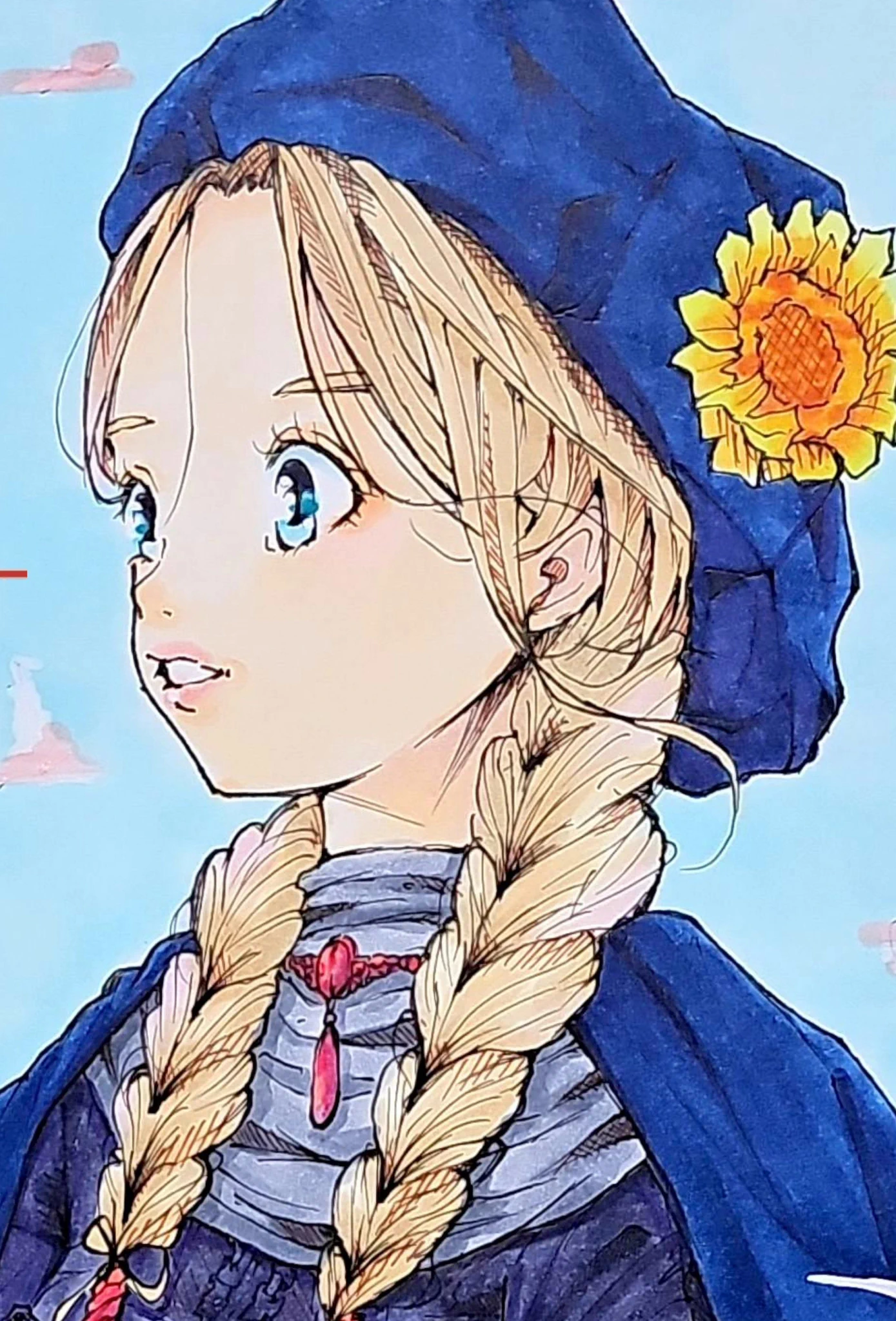 イラスト原画　高貴な香り　「素描」 とんぼ、イラストやってる on X: 