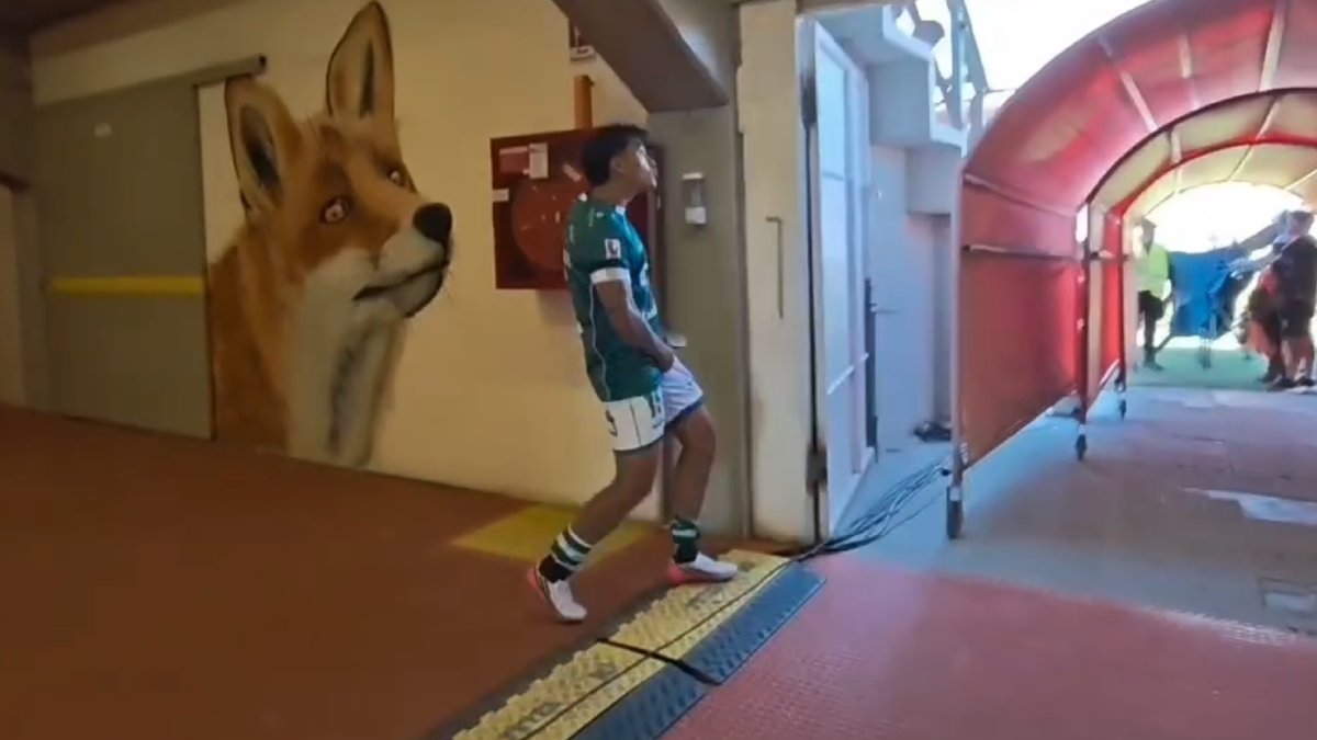 Cooperativa's tweet photo. [VIDEO] Martín Villarroel hizo gesto obsceno a hinchas de Cobreloa tras la derrota de Wanderers https://t.co/HdbIKhTwjy https://t.co/sYG9X9nuqz
