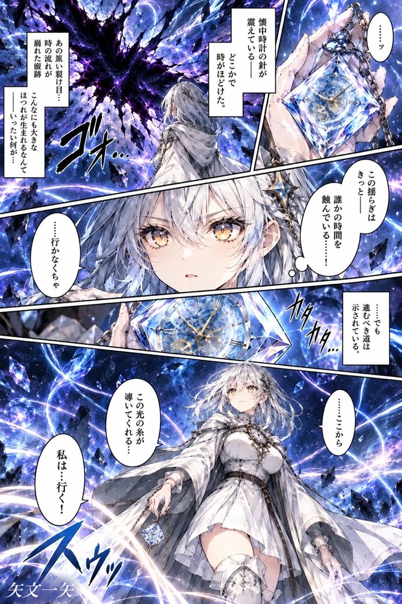 yabumikazuya's tweet photo. 「時を司る少女ルルエ」
第一話のコミカライズ版です。
全16ページから5ページ目から8ページ目までを掲載致します。
良ければご覧下さい。
#時を司る少女ルルエ
#ファンタジー
#矢文一矢
#カクヨム
#GengaStudio
#コミカライズ
#漫画 https://t.co/45JjjUUTBV