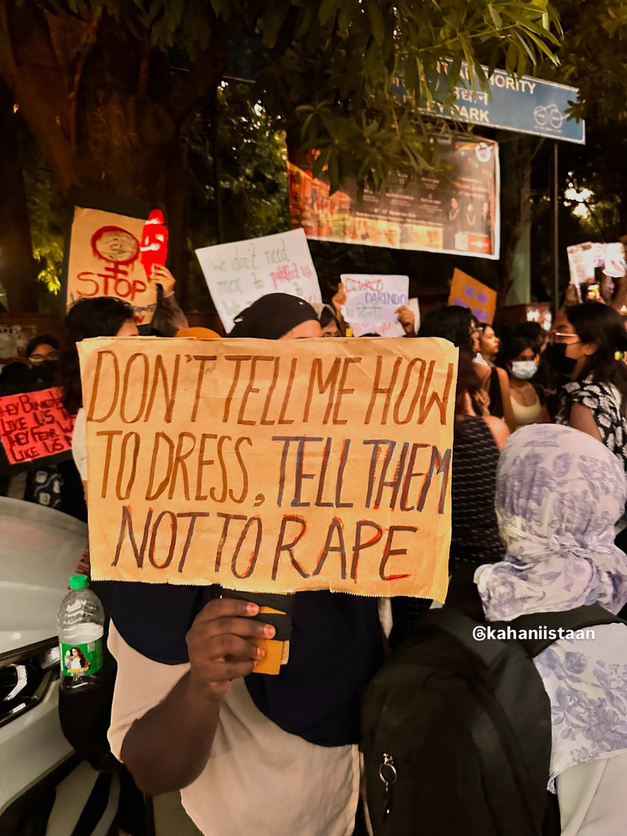 Kahaniistaan's tweet photo. some glimpses from the women’s safety march on 25 september near gargi and knc college

No to Rape Culture. No to Patriarchy✊ https://t.co/hPhUbZrIF7