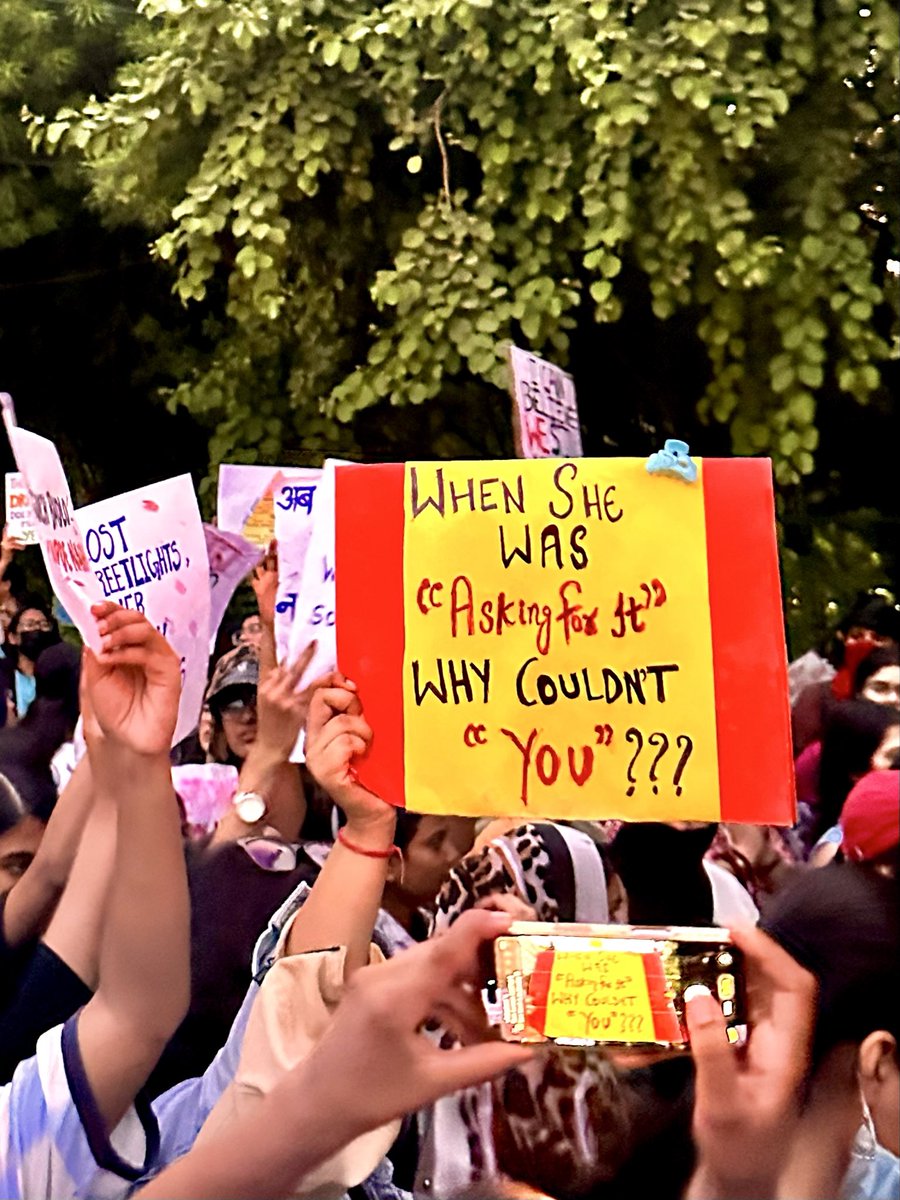 Kahaniistaan's tweet photo. some glimpses from the women’s safety march on 25 september near gargi and knc college

No to Rape Culture. No to Patriarchy✊ https://t.co/hPhUbZrIF7