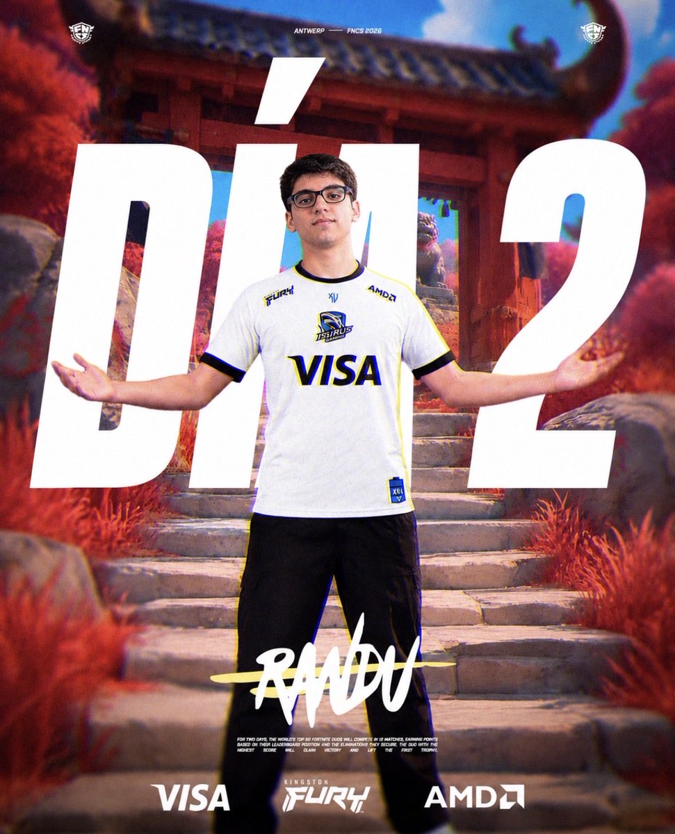 teamisurus's tweet photo. LLEGÓ EL GRAN DÍA 🇧🇪 🙏
Hoy toca dejar la vida, segundo día del Mundial de Fortnite en Amberes y @randuimmm va a por todo.
VAMOS NOSOTROS 🇦🇷 💙
#GoISG 🦈 #BeTheShark https://t.co/iP6P3neltw