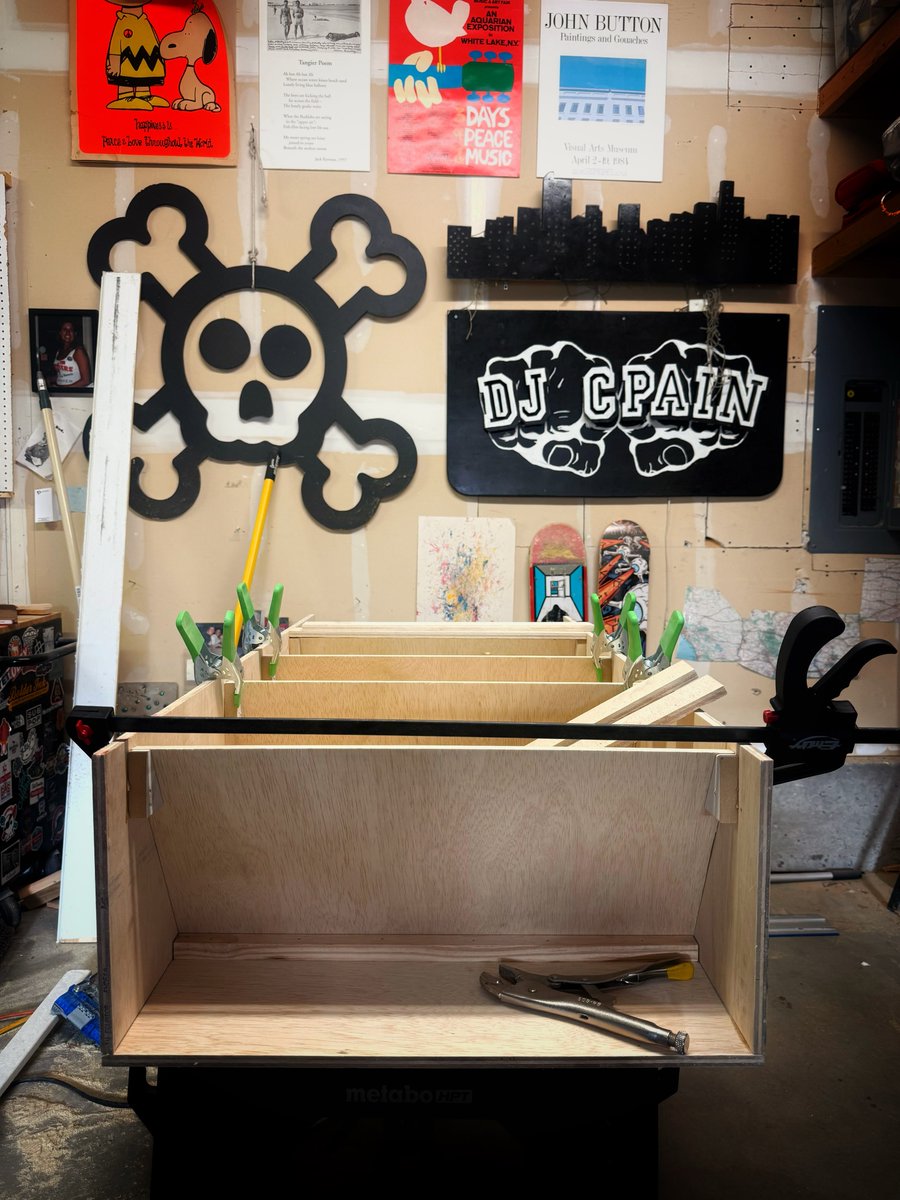 penelopemoore80's tweet photo. Switching things up by making a mess in the garage instead of my basement workshop. I’ve learned that dust frustrates my dear wife wherever it is. https://t.co/YVKhtAGpM7