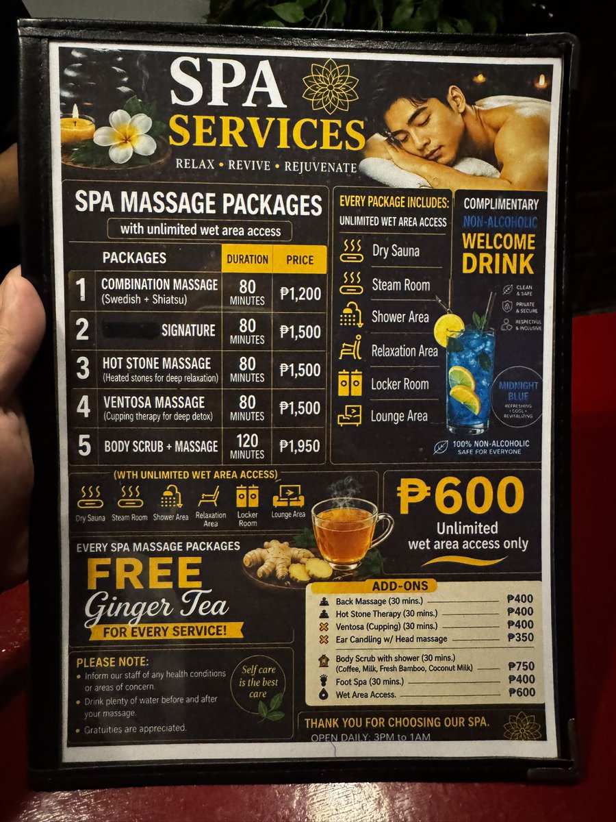 yodiboy7083's tweet photo. Classmate Spa - Cubao Experience:

So ayun na nga, napapunta ako dito kanina out of curiousity around 6pm. I only availed the wet area access which is 400php kasi nakapromo daw sila from reg price of 600php. 

Upon arrival, I was greeted nicely by their receptionist. (1) https://t.co/f5UjSwq0EK