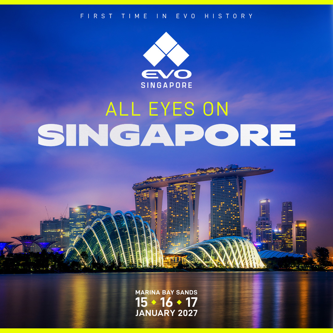 evosingapore's tweet photo. For the first time - our global FGC family is coming to the Lion City—will you be there? 

Get your Passes 🔗https://t.co/1hbj8tQ4mh

#EvoSingapore #EvoFGC https://t.co/rryvBcEpEZ