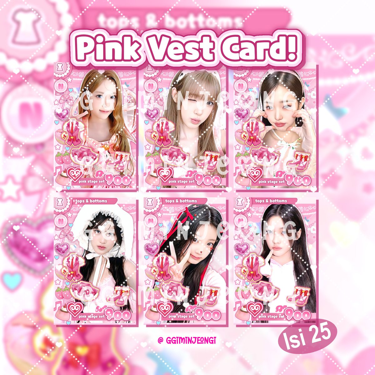 scaredvampp's tweet photo. WTS / want to sell unofficial fanmade photocard deco idol card (aikatsu) theme by ggiminjeong

🎀 holo love 20k &amp; doff 18k (exc adm)
🎀 2 sisi laminasi holo / doff (ngga bisa dicampur)
🎀 isi 6 lembar
🎀 Jawa Timur

T. Jual hearts2hearts h2h aespa ive illit pc unoff deco ina only https://t.co/psttGzQcF2