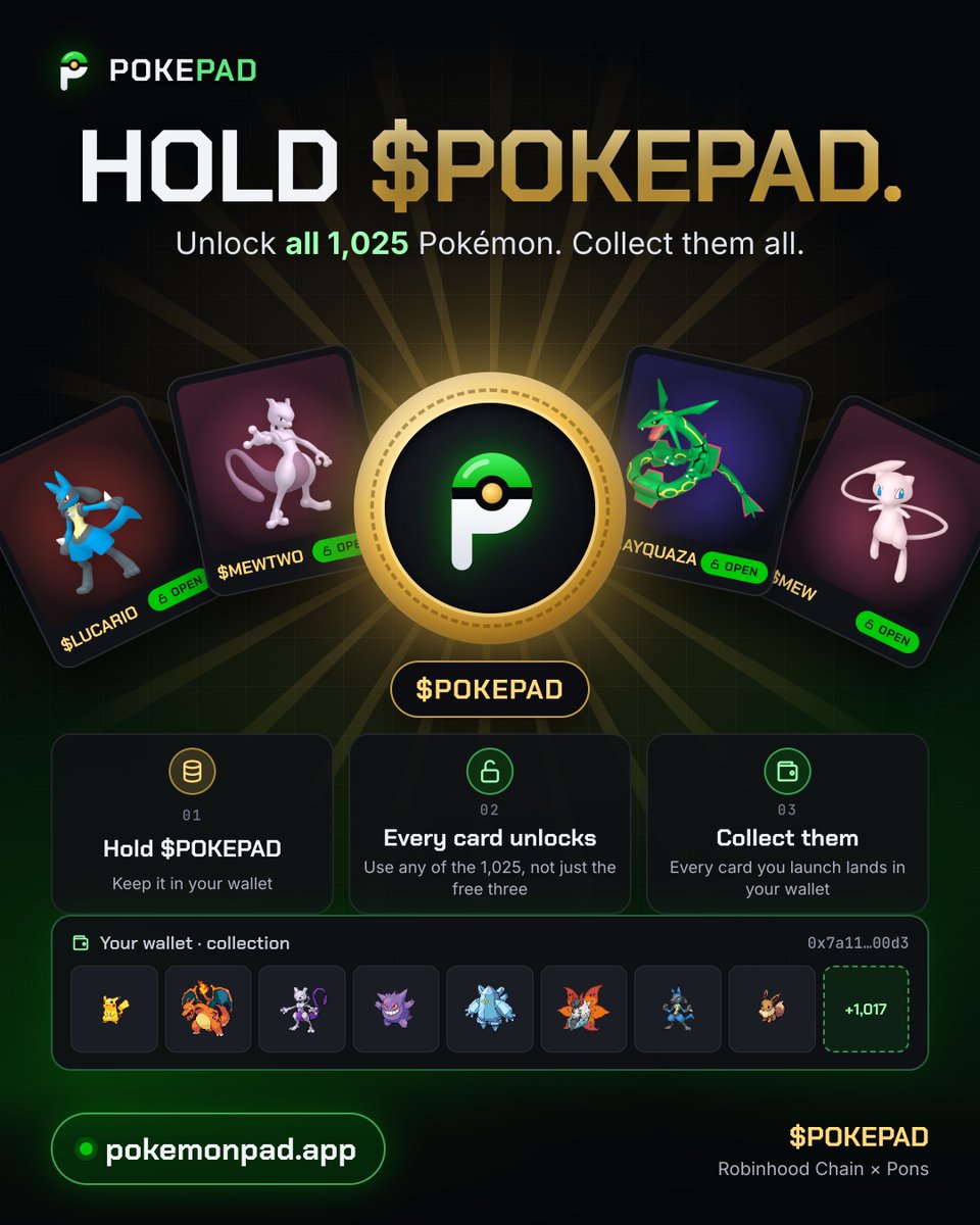 pokemonpadapp's tweet photo. TRY https://t.co/oksttO6wok
free use 

and claim FEE ETH ROBINHOOD CHAIN

$POKEPAD 
0x0d768eFCBF5c94bC59bc27db05e18a7074Aba36B https://t.co/KXVyZpK2bI