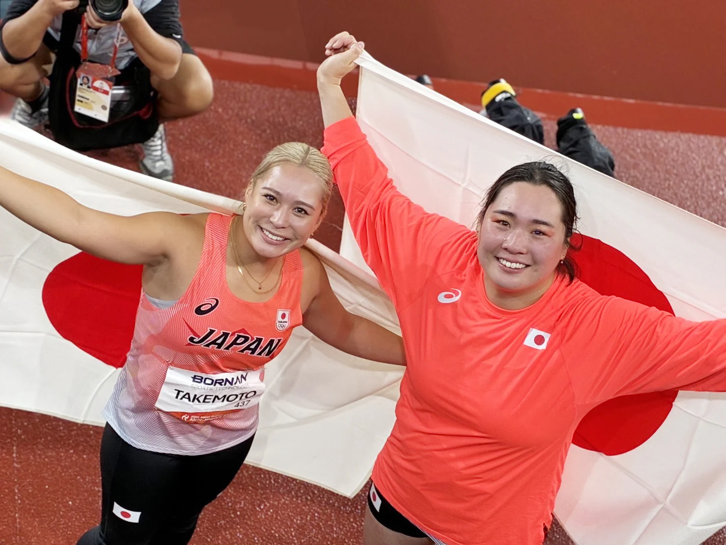 名古屋アジア大会女子やり投げ、日本勢が銀銅ダブルメダル獲得