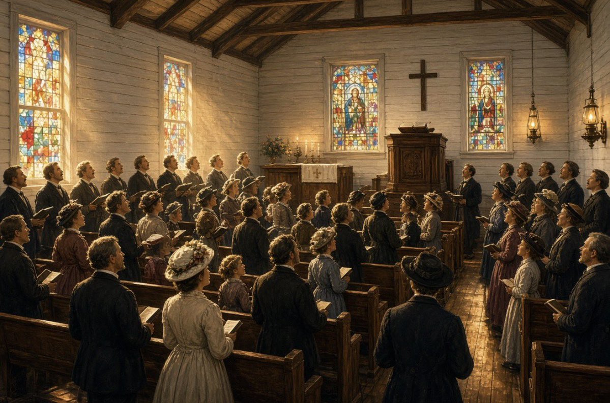 farmingandJesus's tweet photo. O for a thousand tongues to sing
my great Redeemer's praise,
the glories of my God and King,
the triumphs of his grace!
My gracious Master and my God,
assist me to proclaim,
to spread thro' all the earth abroad
the honors of your name.
Jesus! the name that charms our fears,
that bids our sorrows cease,
'tis music in the sinner's ears,
'tis life and health and peace.He breaks the power of cancelled sin,
he sets the prisoner free;
his blood can make the foulest clean;
his blood availed for me.
To God all glory, praise, and love
be now and ever given
by saints below and saints above,
the Church in earth and heaven.
