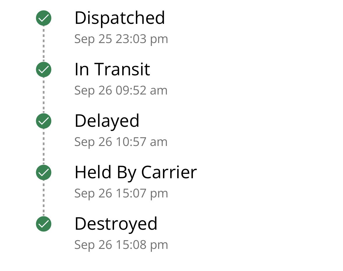 manuelfranzini's tweet photo. what the hell has happened to my parcel https://t.co/WefNmAAfXk