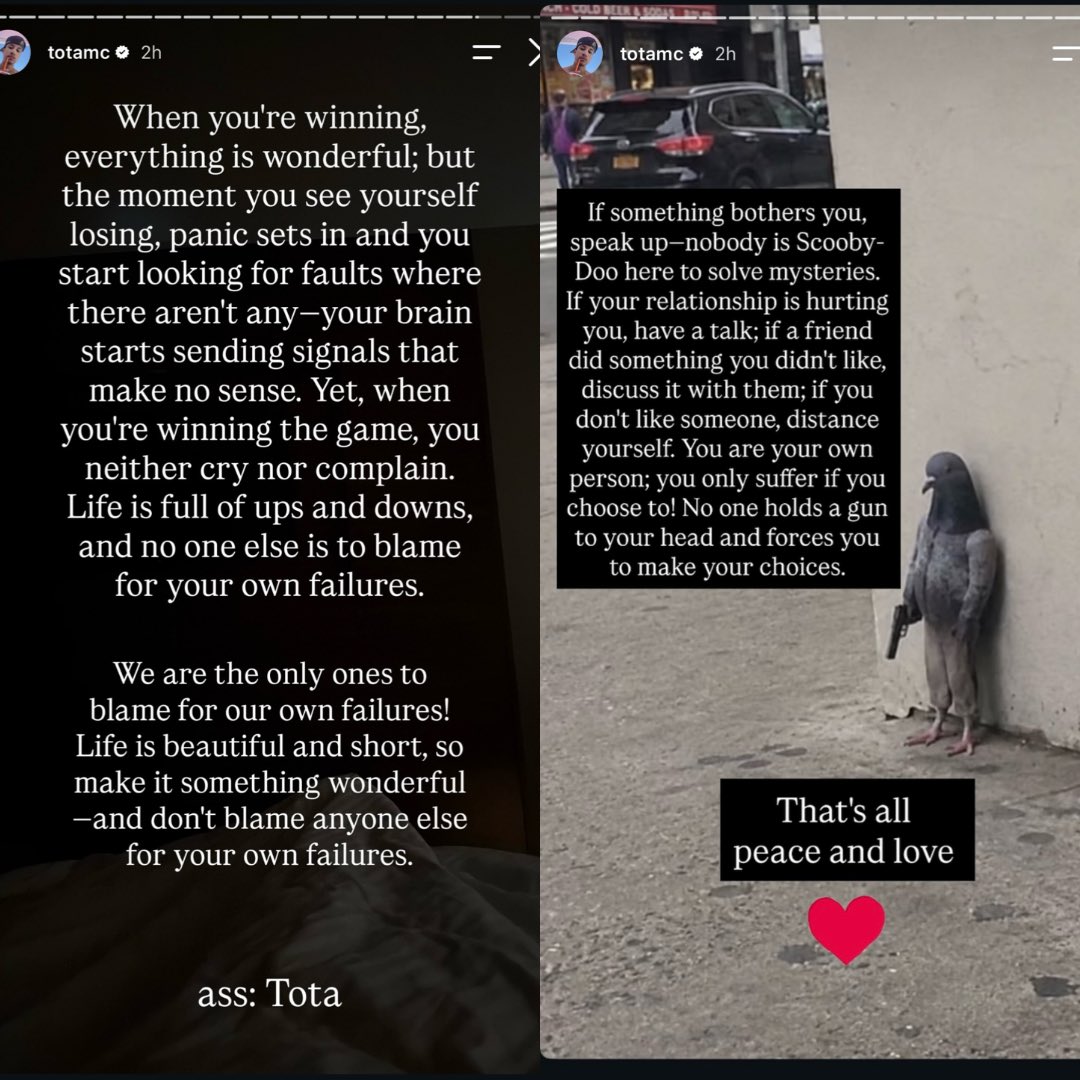 StreamzHQ's tweet photo. Tota SENT A MESSAGE to Reggie after he announced he’s LEAVING the Clover Boys, telling him to take accountability for his own decisions instead of blaming others. https://t.co/RxFLGUTfcb