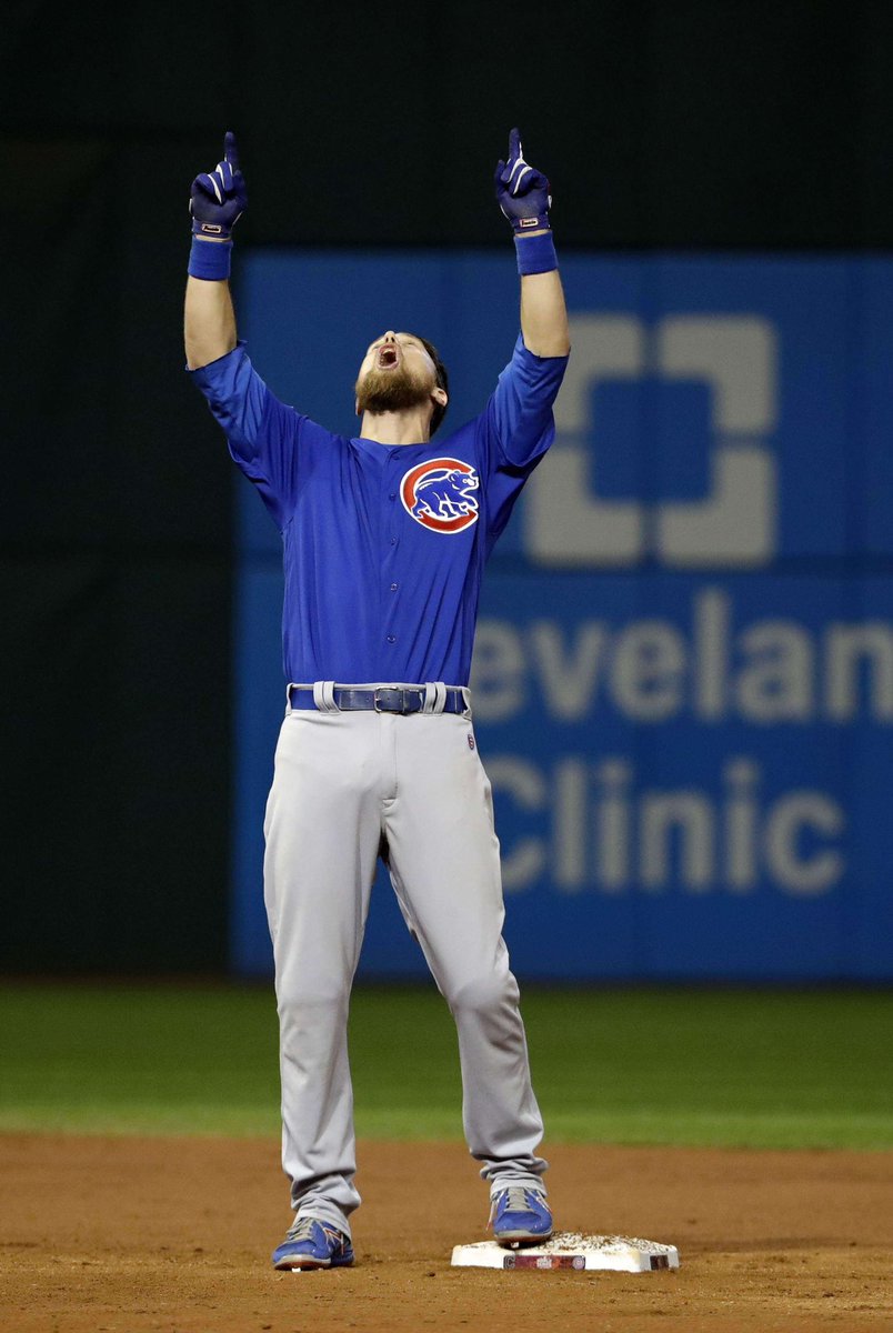 DailyRandomCub's tweet photo. Ben Zobrist (2016-2019)

Zobrist appeared in 147 regular season games and 17 postseason games in 2016. He was named 2016 World Series MVP after hitting .357/.419/.500 with five runs, three XBHs and two RBI. 

- 2016 Cubs 10 years later - https://t.co/VIdcu7eUNz