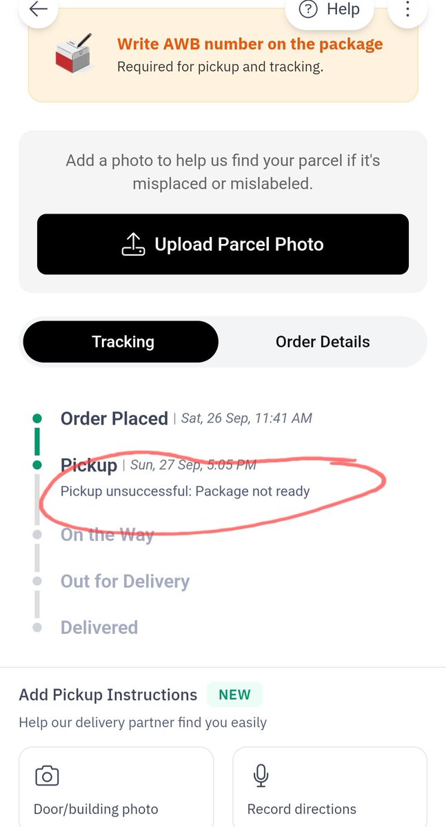 joydeepn's tweet photo. @help_delhivery How did ur pickup guy know WITHOUT calling me/ WITHOUT reaching my door that 'pickup not ready'. Is ur Mumbai pickup team filled with rogues? See ss below. Truly PATHETIC SERVICE from @delhivery @surajsaharan https://t.co/SC5oyMMAFS