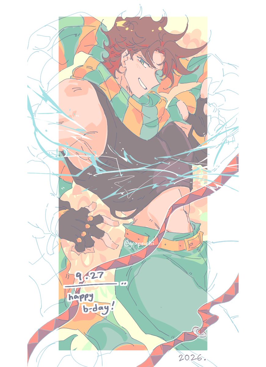 grapeichi's tweet photo. ⭐🎂
#ジョセフ・ジョースター生誕祭2025
#ジョセフ・ジョースター誕生祭2025 https://t.co/xCaCq7v5ne