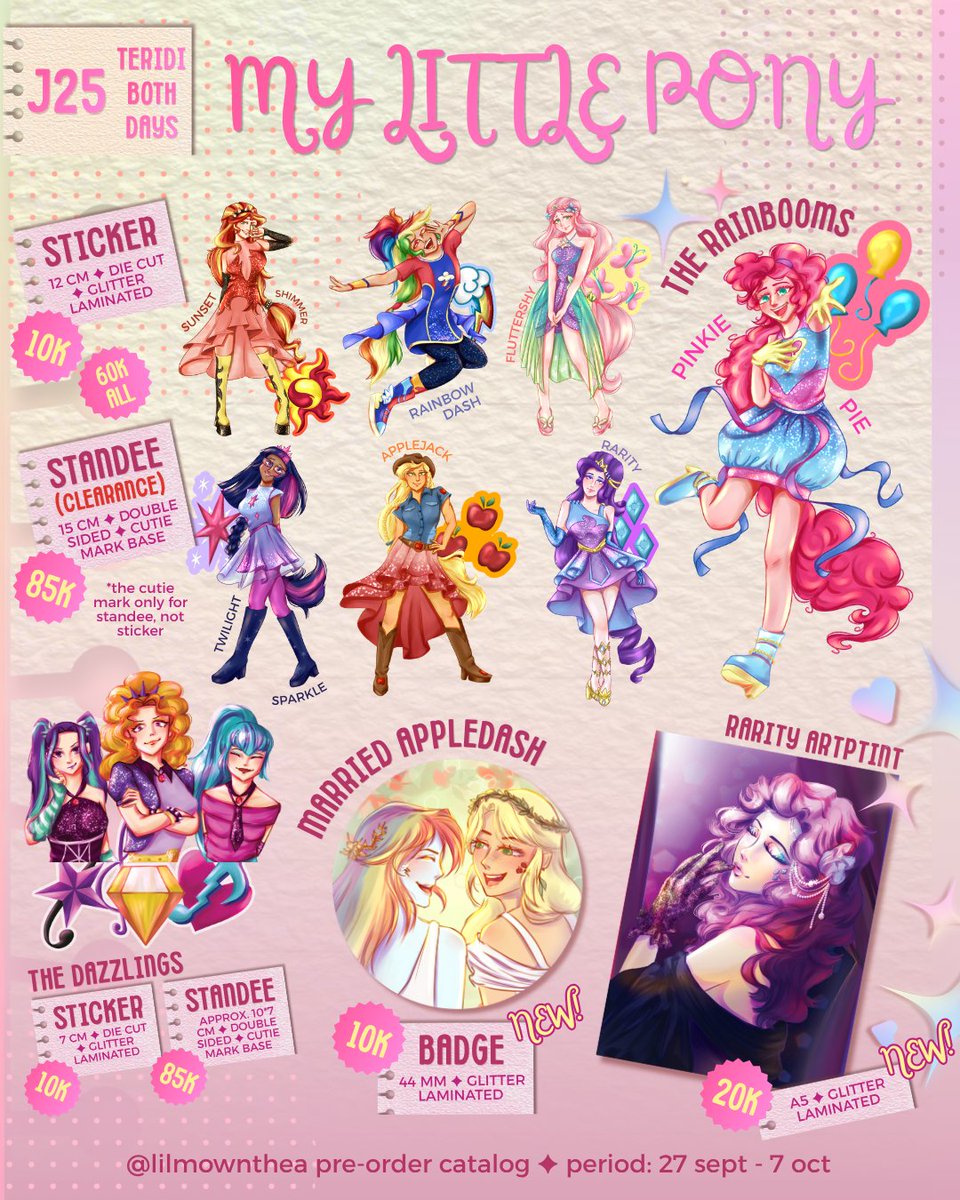 lilmownthea's tweet photo. 🩷 &amp; 🔁 are appreciated \(˶>⩊<˶)/

⋆.𐙚 ̊.Mon's #CF23catalog now open!

🗓️ PO 27 Sept - 7 Oct
🎀 Circle TERIDI ✧ J25
📮 Pick up both days &amp; mail order

🌟 Witch Hat Atelier (WHA), MLP, Detective Conan, Bungou Stray Dogs, Dr. Stone (DCST)
🔗 below 👇🏻

#cf23 #cf23catalogue https://t.co/qIG21lmGGd