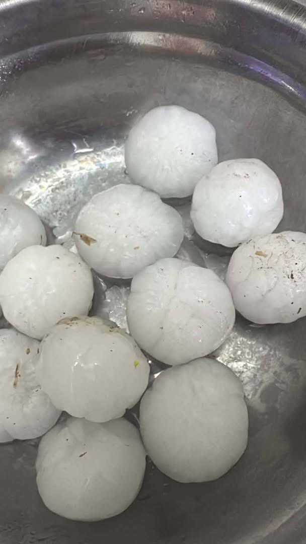 JuaniAyoroaOK's tweet photo. Este granizo fueron dejando estás tormentas. Este particularmente es de Navarro🧊
#granizo #tormentas #AMBA #CABA #LaPlata https://t.co/FSEYNikyTh