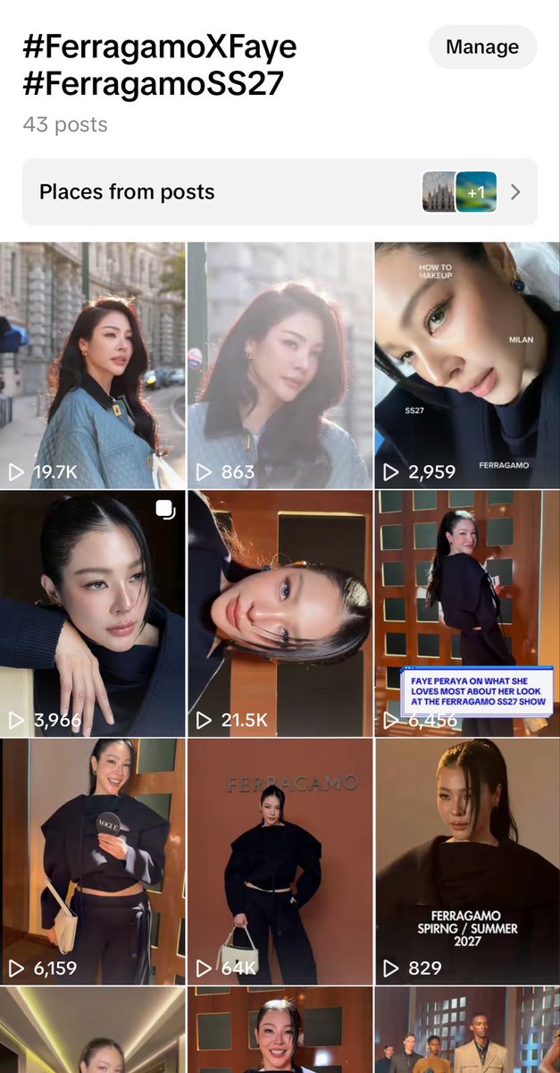 FayeAtom_TH's tweet photo. รวมโพสต์ใน TikTok ของพี่ฝ้ายและสื่อค่ะ

❤️ LIKE 💬 COMMENT 📤 SHARE 
🔃 REPOST 💾 BOOKMARK 

🔗 : https://t.co/0zChFpbyiC

#FerragamoXFaye
#FerragamoSS27
#Ferragamo
#FayePeraya 
#MilanFashionWeek https://t.co/6tmPBXJ9Wg