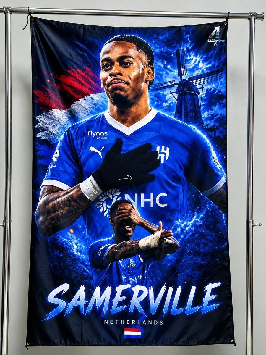 abilityfans's tweet photo. توفر علم ... سامرفيل 💙

جمهور الهلال، علم سامرفيل وصل! تصميم يجمع بين شغف الزعيم ونجومية سامرفيل، لعشاق الهلال والتميز.

استخدم خصم «وطن» على جميع الأعلام، والكمية محدودة.

وقسّط طلبك بسهولة مع تابي وتمارا.
اطلب الآن من الرابط:
https://t.co/1XwF1lamPa https://t.co/Xz8lvr2Cly
