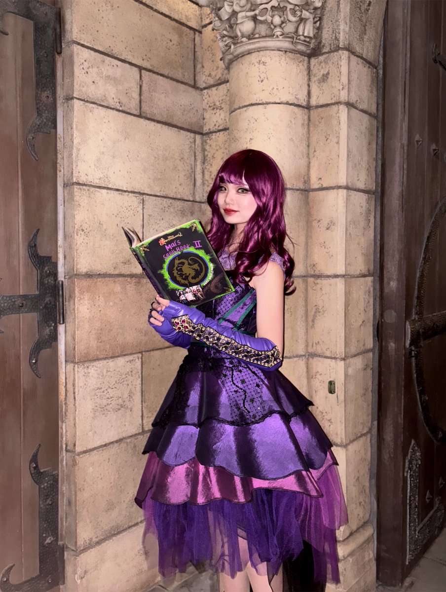 uka_1121's tweet photo. 9月ラス日はミニドレスver💜

 #Dハロ仮装2026
 #マル仮装 https://t.co/6JoXG3p5Sn