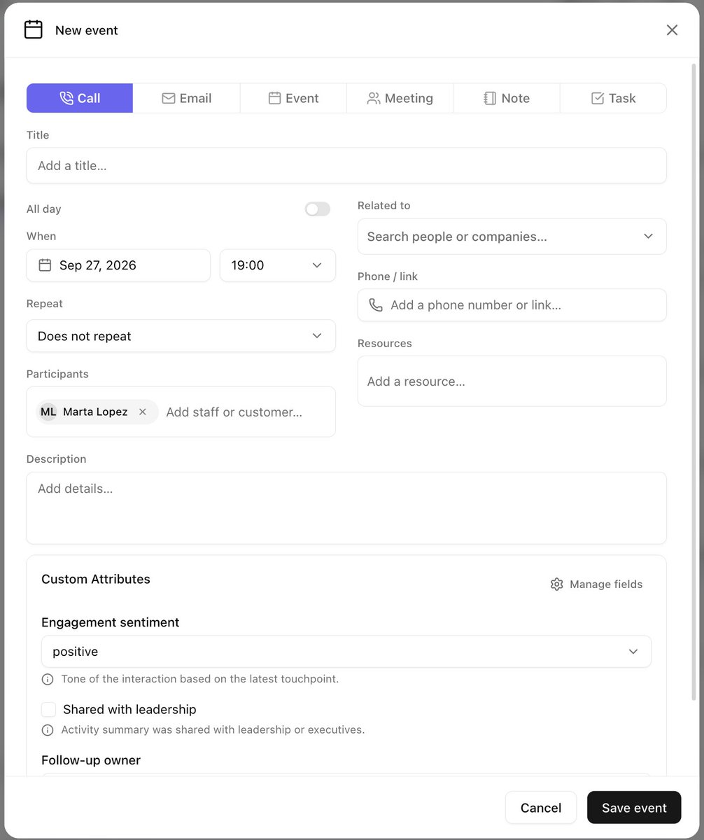 SocialWellNet's tweet photo. Don't forget to leave a note after you called, emailed, or met your leads in CRM either through web or mobile CRM App. It helps continue the conversation next time you or your team interact with the lead. https://t.co/O0Vcy9ya2v