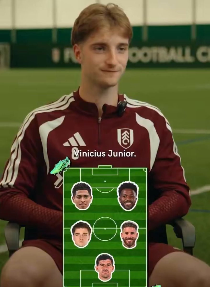theMadridZone's tweet photo. 🗣️ Cesar Palacios: “My dream 5-a-side of players I trained with? Me, Thibaut Courtois, Sergio Ramos, Jude Bellingham and Vini Jr.” ⭐️ https://t.co/qEfCRmDhkK