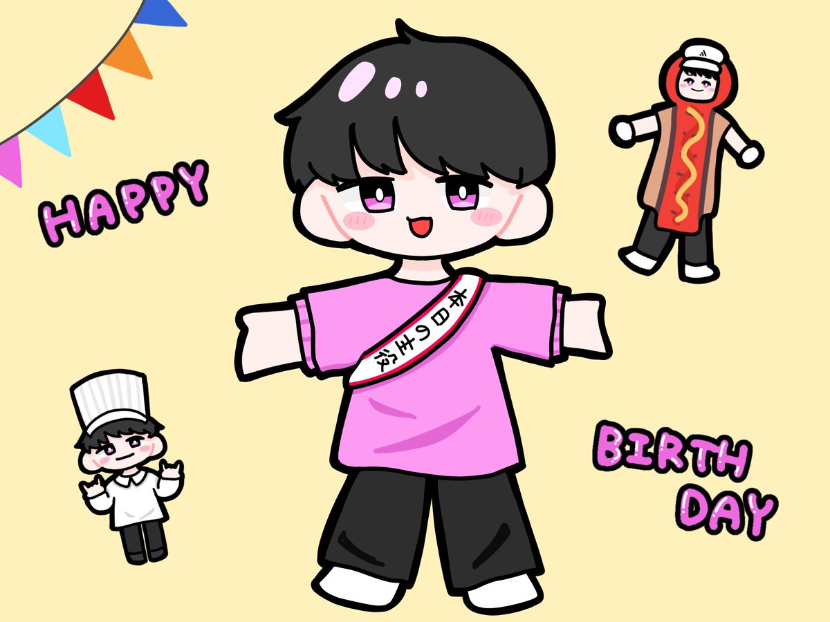 sashimi_n24's tweet photo. kkさんお誕生日おめでとうございます！
いい一年になりますように✨
#リドラの謎解きキャンバス https://t.co/1HZgExud8E