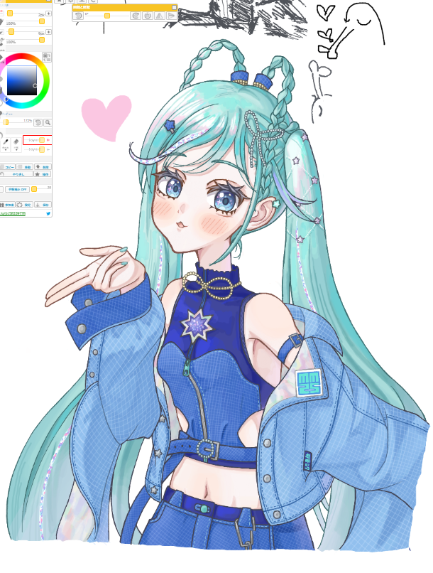 kazaya_kazaya's tweet photo. 絵チャ織姫ちゃん https://t.co/mp0iXQfNOr