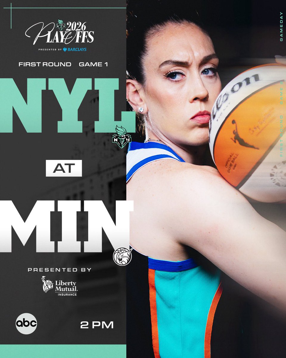 nyliberty's tweet photo. LET THE GAMES BEGIN 😈

🆚 @minnesotalynx 
⌚️ 2PM/ET
📺 @ABC 

WE ALL WE GOT, WE ALL WE NEED 🗣️
#SEAFOAMSZN | #LIGHTITUPNYL🗽 https://t.co/vwjsq5TMtp