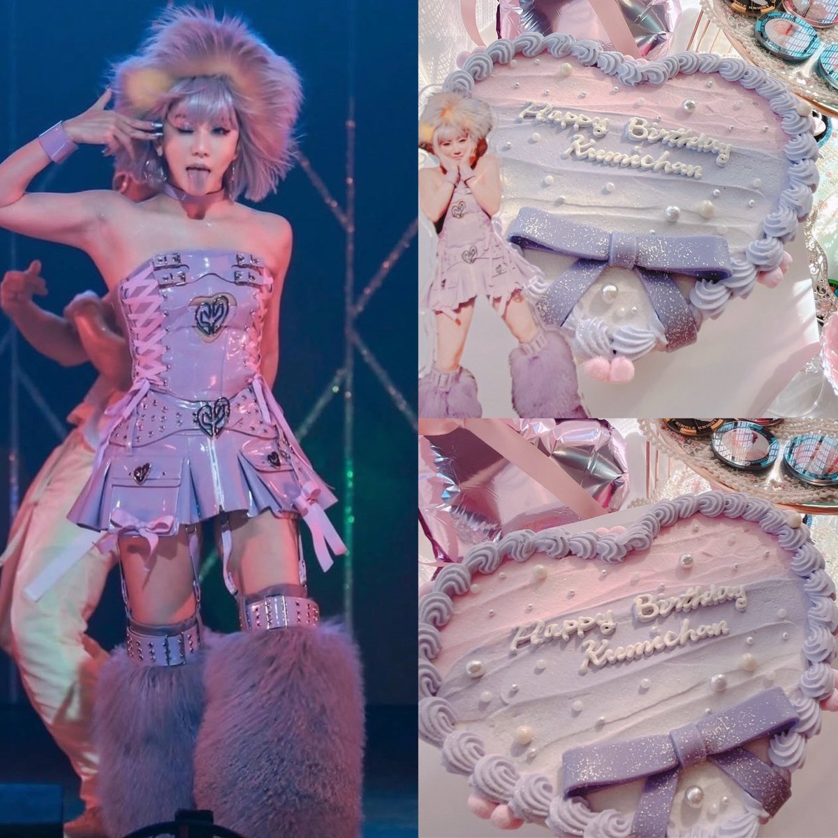 koo__1113's tweet photo. オーダーケーキを載せるのが
流行ってるらしいので便乗〜

毎年、お誕生日は
來未さんのネイルやライブ衣装をテーマに
フルオーダーしてて

どれもお気に入り🎀♡

1枚目 : くり抜きネイル

2枚目 : BSK ネオギャルくみこ衣装

3枚目 : De-CODEツアー1幕衣装イメージ

今年も既に考えております🦢 https://t.co/LLiJqVwtOo