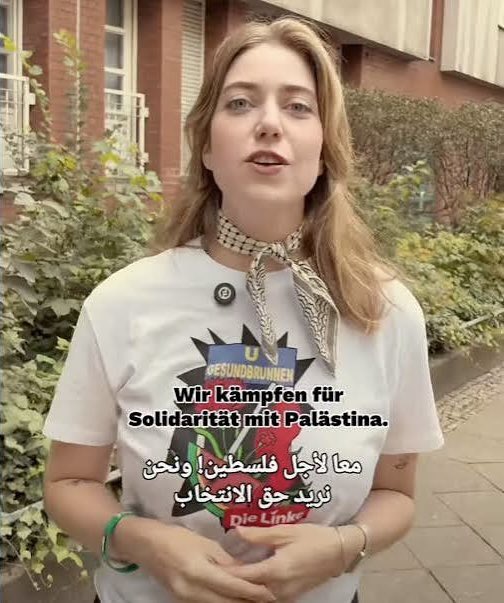 th_so2's tweet photo. Vize der @dielinkeberlin, Martha Kleedörfer, setzte auf dem Parteitag 2024 mit einem Änderungsantrag durch, dass Hamas nicht als „eliminatorisch antisemitisch“ bezeichnet wird. Den Bürgermeister von Bat Yam und Enkel von Holocaust-Überlebenden bezeichnete sie als „Faschisten“. https://t.co/nXUY8RzHFP