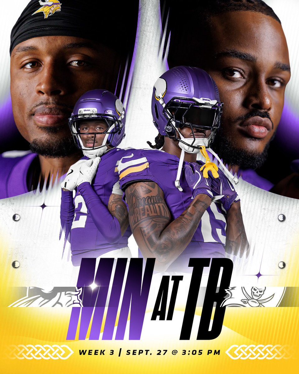 Vikings's tweet photo. Gameday at Tampa Bay 😈 https://t.co/2gZ3EaZfBF