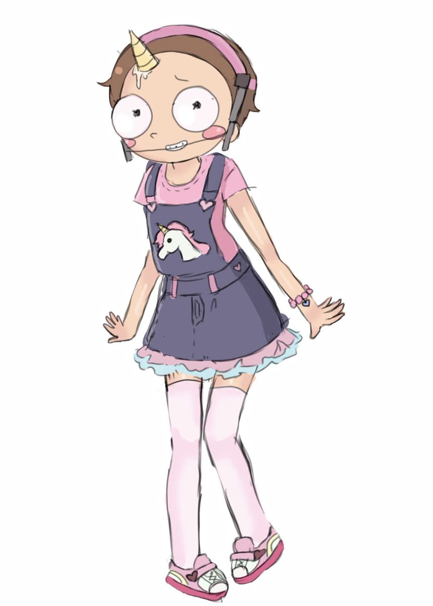 uunisloth's tweet photo. unicorn chaser morty redesign   i got bored … yees he glued the horn to his head

#mortysmith #rickandmorty https://t.co/UTM0F9SUa4