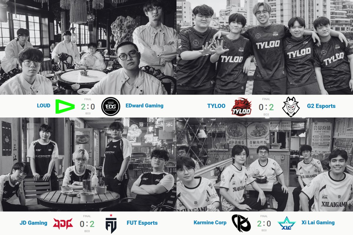 VALO2ASIA's tweet photo. 0-4 IN SERIES. 0-8 IN MAPS. VCT CN loses every single opening-round match at Champions Shanghai:

❌ EDward Gaming 0-2 LOUD
❌ Xi lai Gaming 0-2 Karmine Corp
❌ TYLOO 0-2 G2 Esports
❌ JDG Esports 0-2 FUT Esports