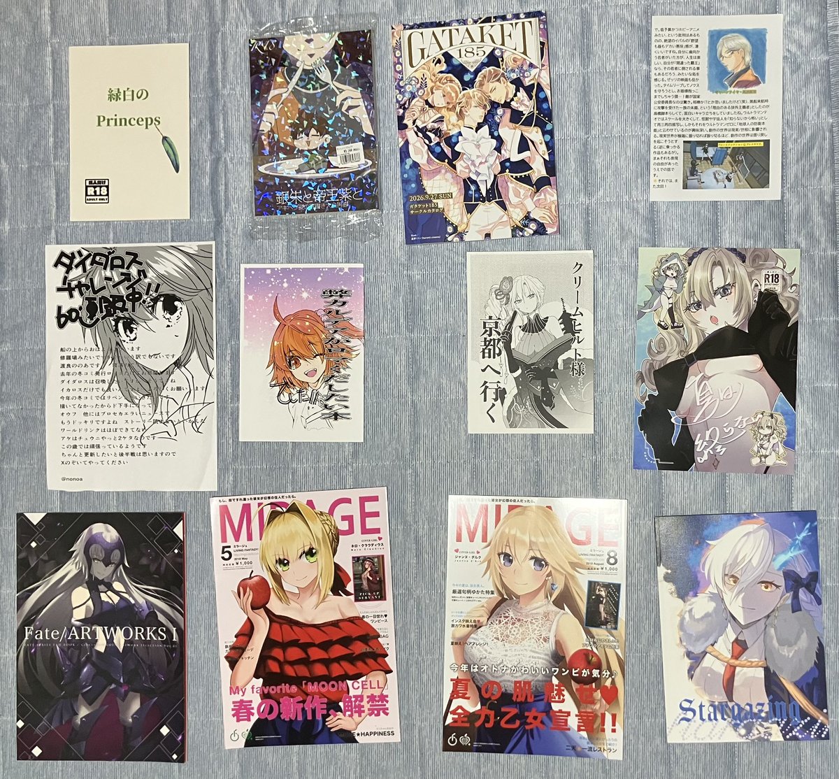 maronero38's tweet photo. ガタケ185、お世話になった皆様ありがとうございました&amp;お疲れ様でした。お陰様で楽しい時間でした⭐︎そして、今回は頒布品大量収穫でした！！(^^)

#ガタケット
#ガタケ
#ガタケ185 https://t.co/jWOEb3hOxm