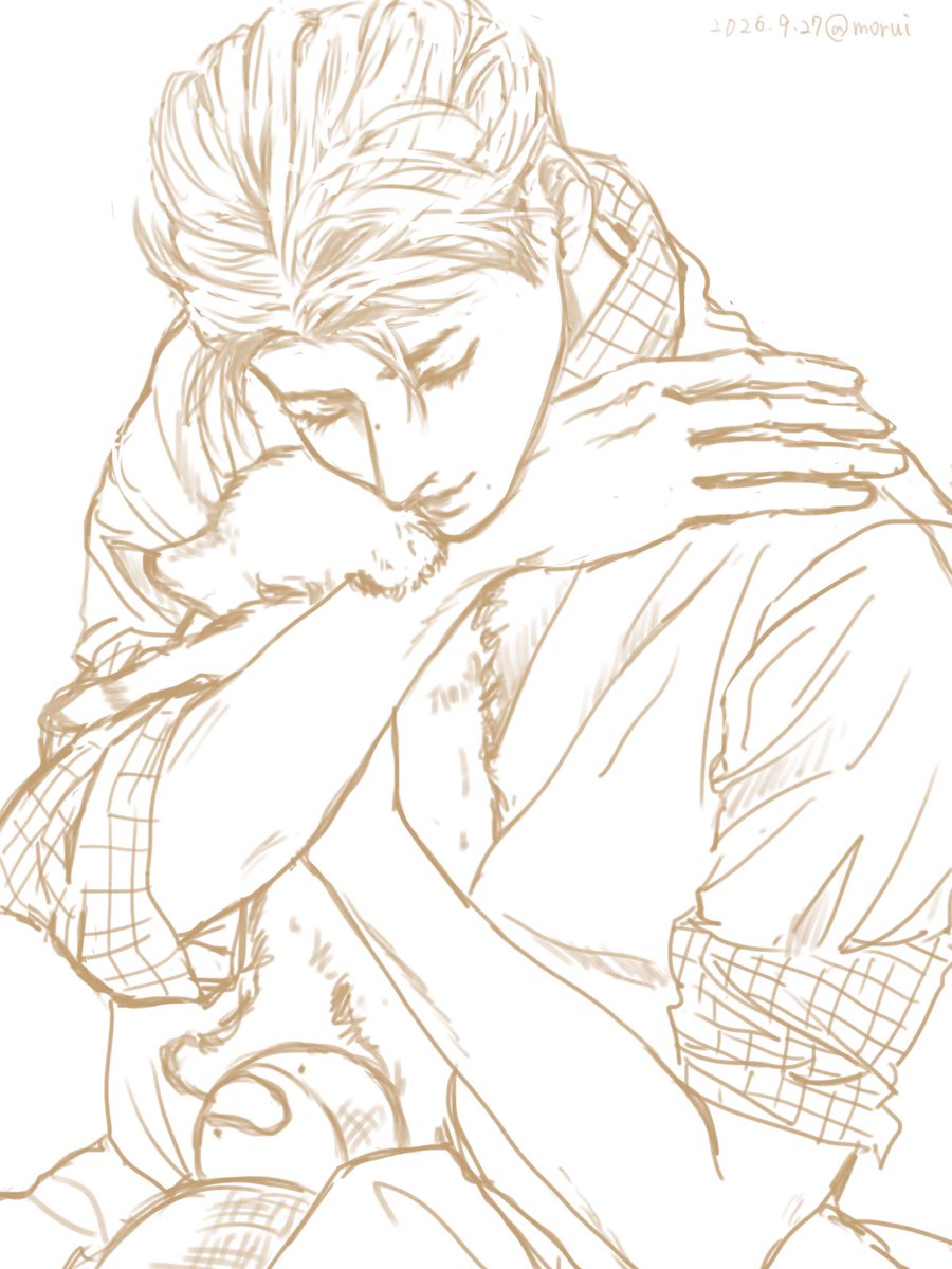 morui2wyw's tweet photo. #JOくんを描く時間  He also likes puppies. https://t.co/1IDh9qGKgO