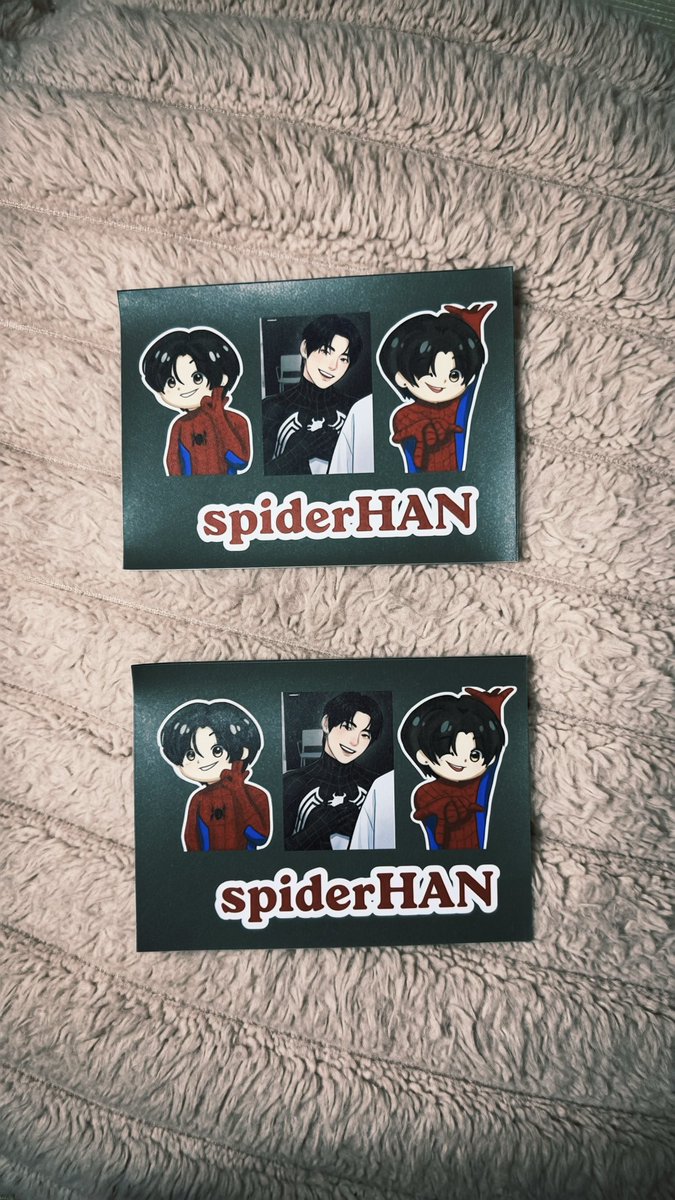 deijilio's tweet photo. Made these SpiderHAN photostrips &amp; print sets for the event! 🕸️✨ Hope they found a happy home with my fellow FOHAs! 

#SpiderHan #PeterParkHan #parkhan #ahof #cse 

@AHOF_official https://t.co/HPNZM6aip4