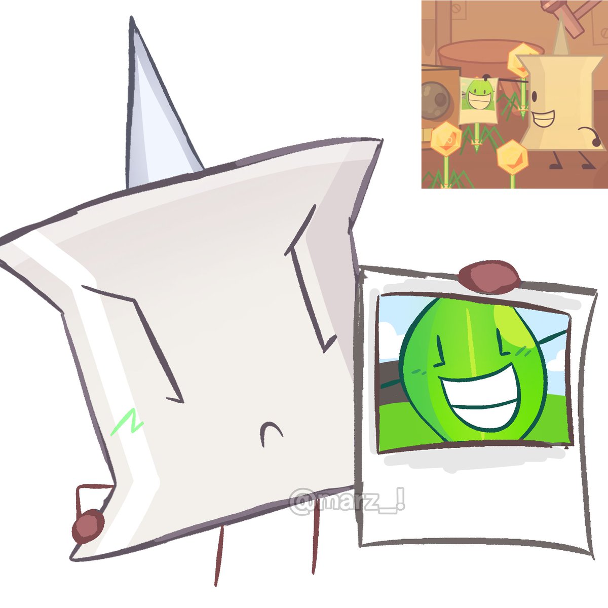 marzlovviviypin's tweet photo. day 55 - drawing leafpin until idfb 2 released
why does she have a picture of leafy
#leafpin #bfdi #osc https://t.co/gbKFdDfwCB