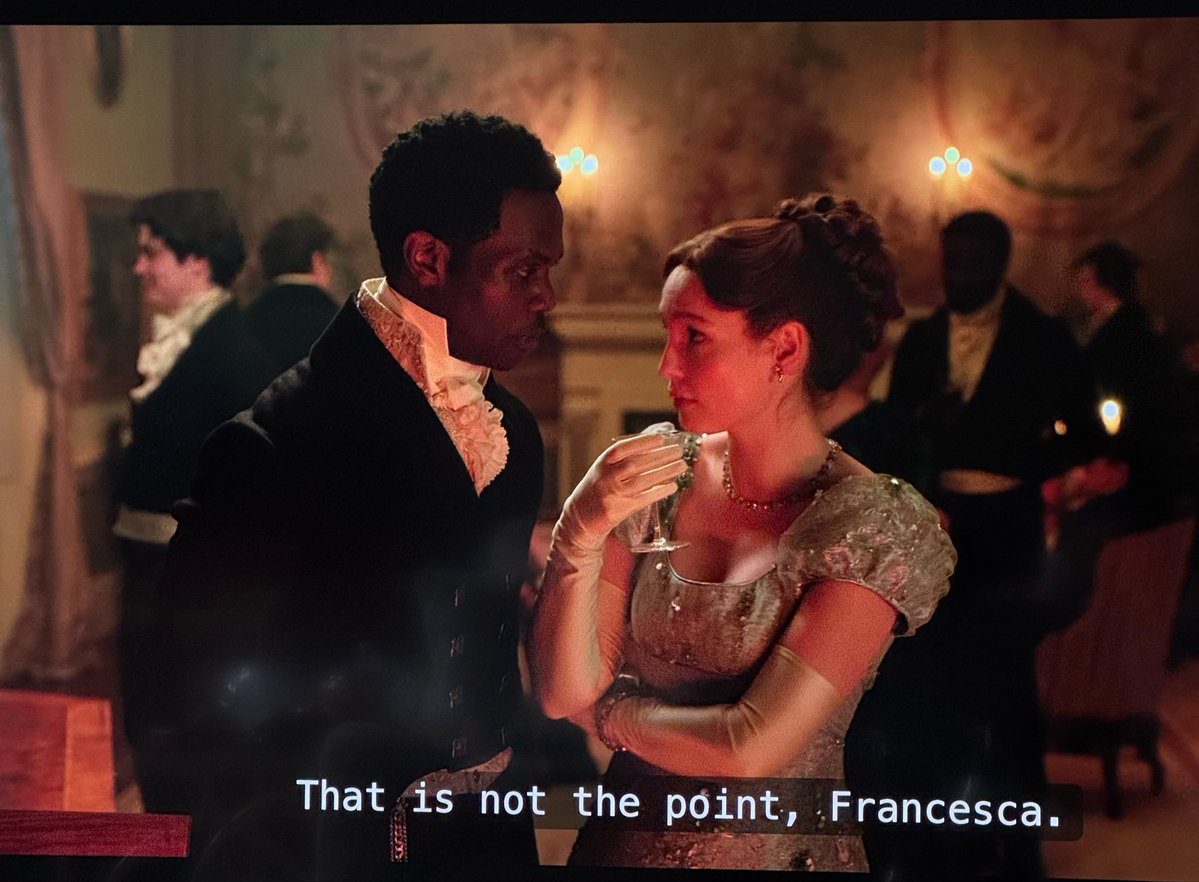 sapphicspiral's tweet photo. john was BIG MAD at francesca when she forced a suitor on michaela omg like thats her BROTHERRR he loved her so much and respected her sexuality and never tried to change her i’m gonna cry 😭☹️ https://t.co/yLuVHASy6e