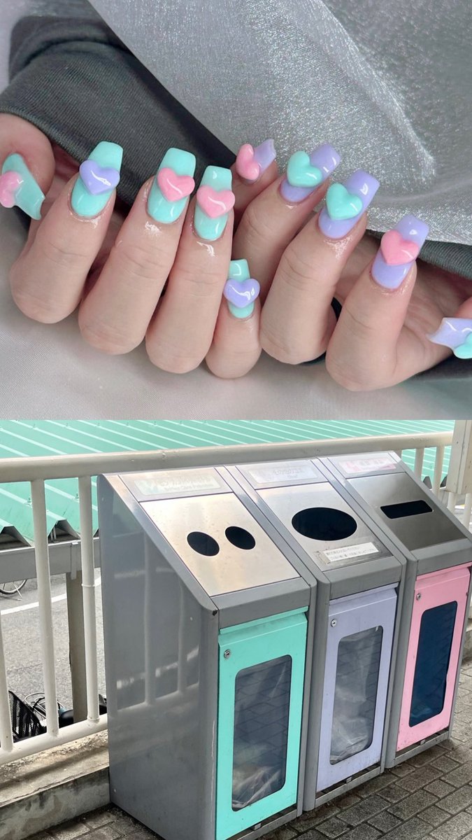 SMR0413's tweet photo. 阪急電車ごみ箱ネイル🧼🫟🎀 https://t.co/wL8ZkZbMkZ