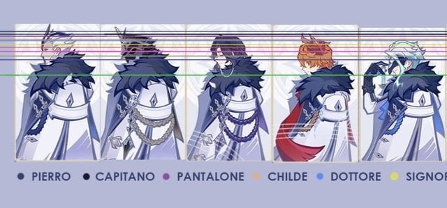 nekosandrone's tweet photo. @varkattore @D0TT0R3 he's slightly shorter than childe, so maybe the model doesn't show it, but he was only taller than pulcinella and scara https://t.co/Ovvm4fNeyF