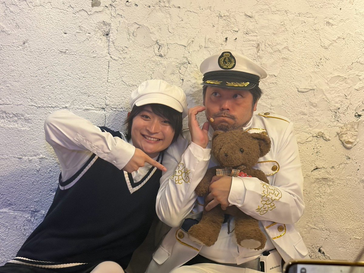 dalcinea's tweet photo. 楽しかった❕
初めてのカーテンコールバータイム🎵
めっちゃ楽しかった〜😆
船長とレオくんの可愛いツーショットを添えて💕
#エターナルループ https://t.co/KVQwUeq1uh