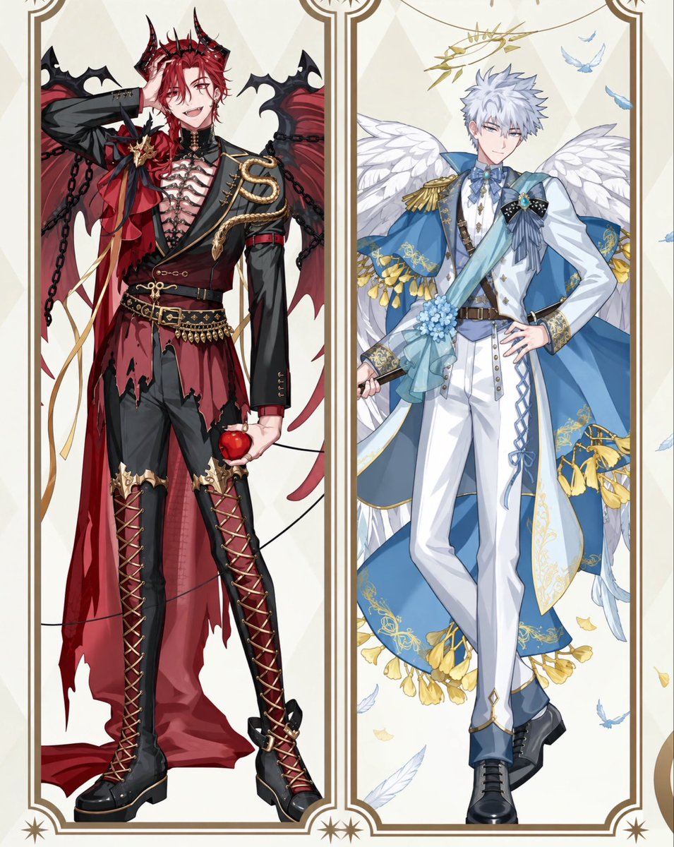 Lave__na7's tweet photo. 悪魔と天使のVeinguangの体格差を見て https://t.co/f27hzM0ZTw
