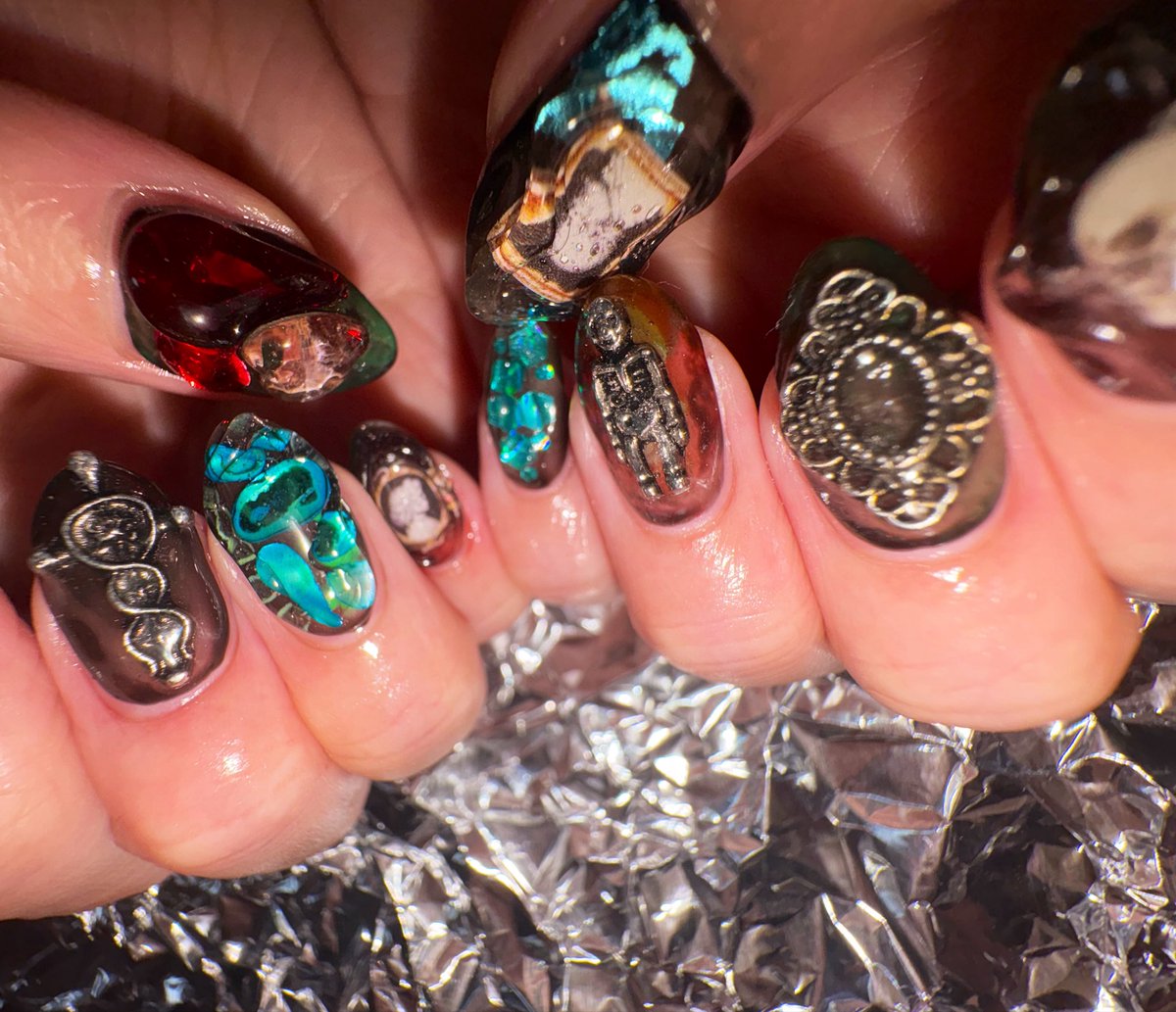 nen_nail's tweet photo. 🖤💀🖤𝑰𝒏𝒔𝒑𝒊𝒓𝒂𝒕𝒊𝒐𝒏🖤💀🖤

꧁  ꧂ご予約受付中꧁  ꧂
https://t.co/PC1Fs9u0yL

担当:ちねん

 #念ネイル https://t.co/r7kxPZKrcU