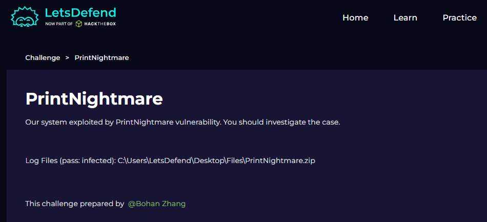 0xAshvin's tweet photo. 🕵️ Investigated PrintNightmare (CVE-2021-34527) on @LetsDefendIO 
correlating PCAP and endpoint evidence to reconstruct the attack chain — from SMB and malicious DLL delivery to persistence and Meterpreter post-exploitation.
 #CyberSecurity #SOC #DFIR 

🔗 https://t.co/tTzHOZsczD https://t.co/j6D5uo2p4b
