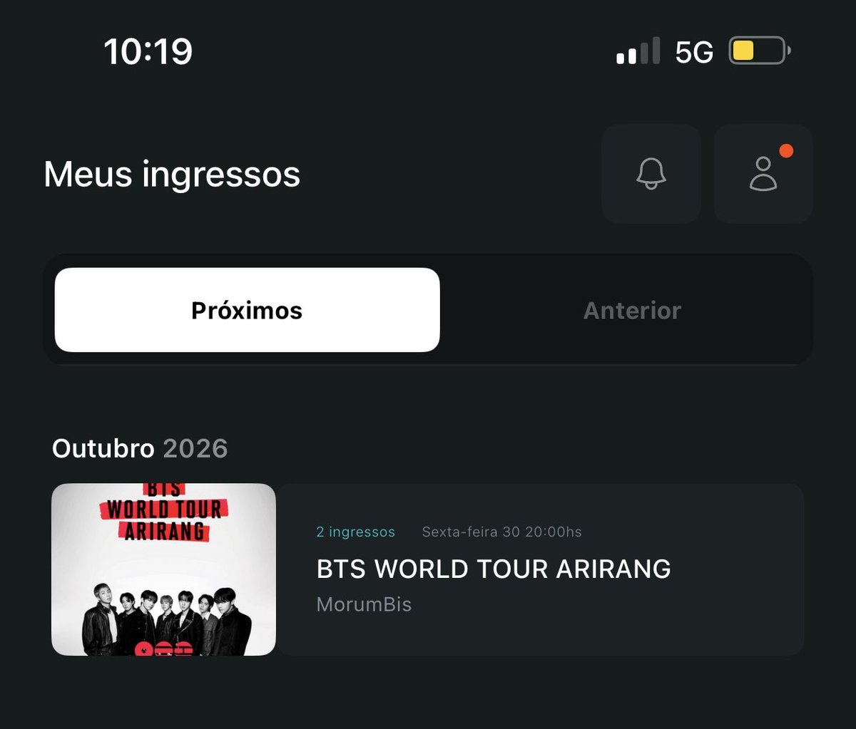 fairybagi's tweet photo. 🚨 TROCO INGRESSO BTS! ARIRANG TOUR

🎟️ TENHO: pista — dia 30/10
🎟️ PROCURO: qualquer outro dia

aceito negociação de setor e valores!

motivo: comprei para uma amiga, mas ela não vai mais. 

#BTS #ARIRANG #BTSBRAZIL #TROCADEINGRESSO #BTS_WORLDTOUR_ARİRANG https://t.co/BVnk8tKQZk
